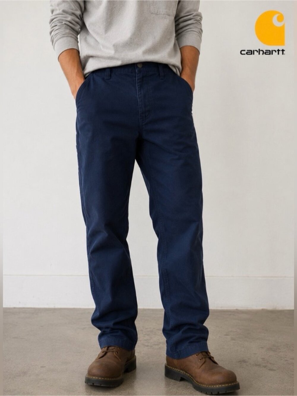 Carhartt FR Flame Resistant Ripstop Utility Work Pants Navy 34x32